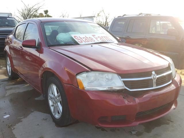 1B3CC1FBXAN212154 - 2010 DODGE AVENGER EX BURGUNDY photo 1