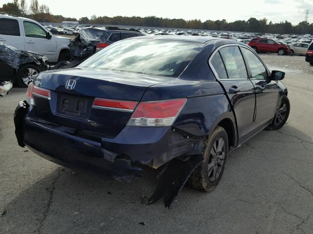 1HGCP2F45BA065083 - 2011 HONDA ACCORD LXP BLUE photo 4