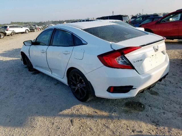 19XFC2F84KE002872 - 2019 HONDA CIVIC SPOR WHITE photo 3