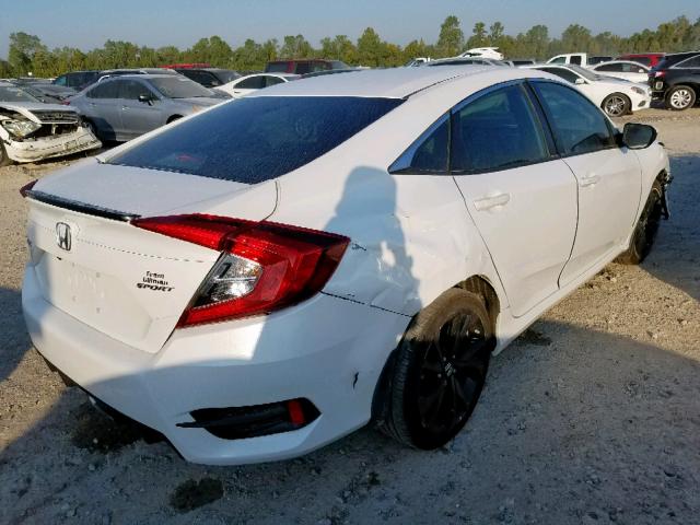 19XFC2F84KE002872 - 2019 HONDA CIVIC SPOR WHITE photo 4