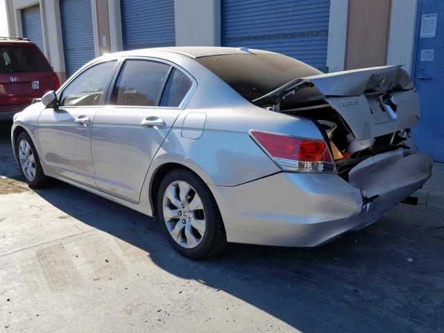 1HGCP26819A004388 - 2009 HONDA ACCORD EXL SILVER photo 3