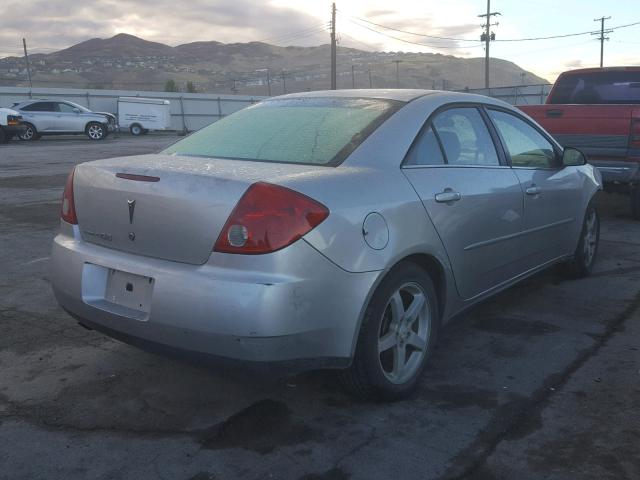 1G2ZF58B574193651 - 2007 PONTIAC G6 VALUE L SILVER photo 4