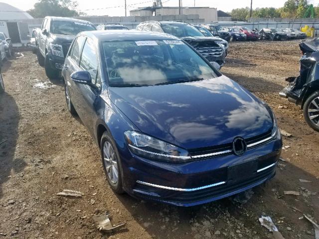 3VWG17AU2JM266976 - 2018 VOLKSWAGEN GOLF S BLUE photo 1