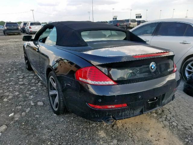 WBAEB53559C224118 - 2009 BMW 650 I BLACK photo 3