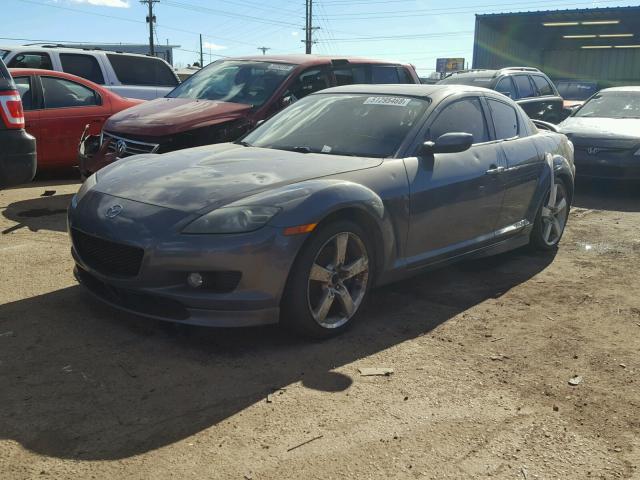 JM1FE173680214052 - 2008 MAZDA RX8 CHARCOAL photo 2