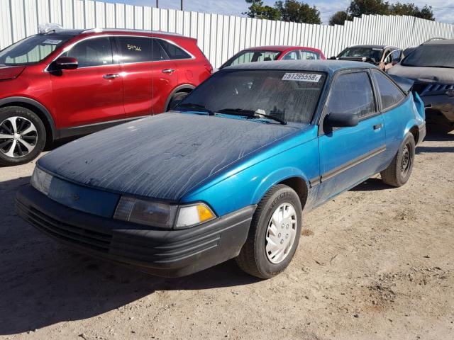 1G1JC1447R7213653 - 1994 CHEVROLET CAVALIER V TURQUOISE photo 2