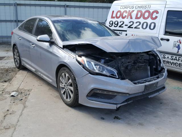 5NPE34AF4GH400230 - 2016 HYUNDAI SONATA SPO GRAY photo 1