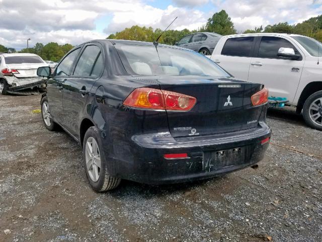 JA3AU26UX8U029457 - 2008 MITSUBISHI LANCER ES BLACK photo 3