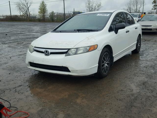 2HGFA15448H014467 - 2008 HONDA CIVIC DX-G WHITE photo 2