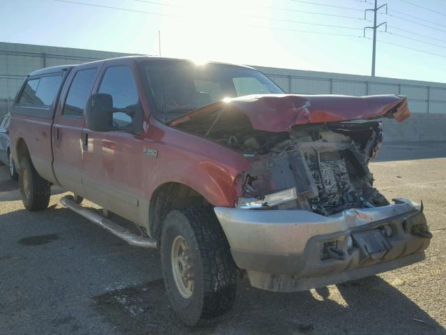 1FTSW31S12EB64694 - 2002 FORD F350 SRW S MAROON photo 1