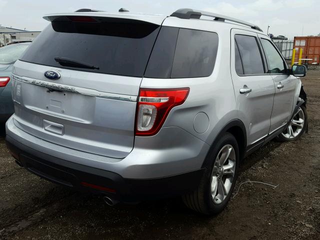 1FMHK7F85BGA71879 - 2011 FORD EXPLORER L SILVER photo 4