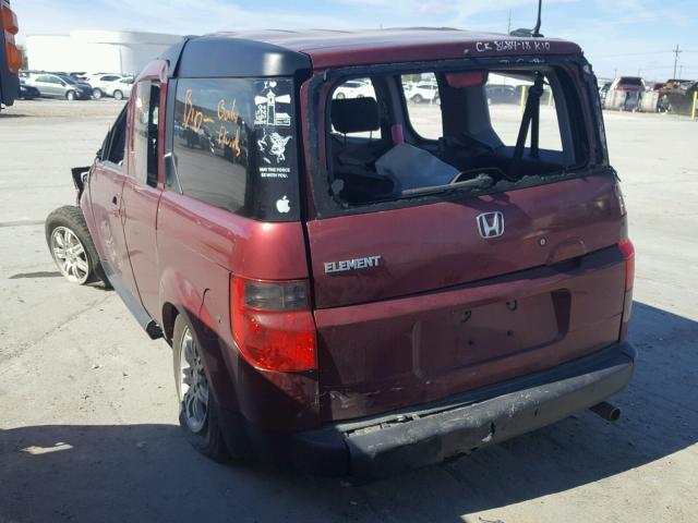 5J6YH18786L002650 - 2006 HONDA ELEMENT EX MAROON photo 3