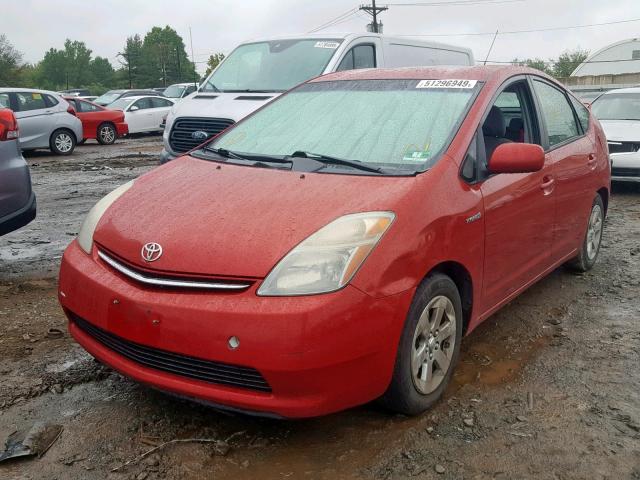 JTDKB20U467060543 - 2006 TOYOTA PRIUS RED photo 2