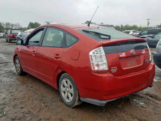 JTDKB20U467060543 - 2006 TOYOTA PRIUS RED photo 3