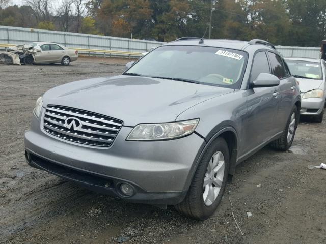 JNRAS08W54X223686 - 2004 INFINITI FX35 GRAY photo 2