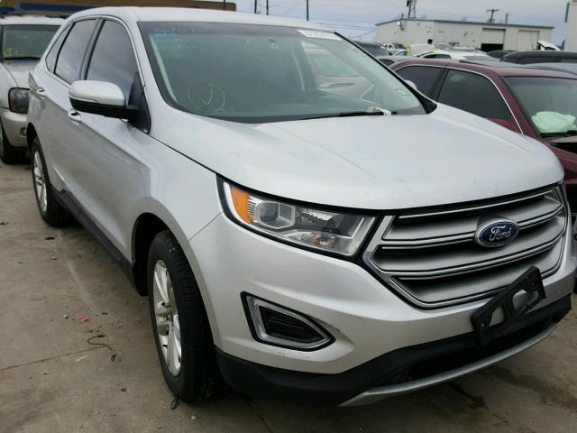 2FMTK3J84FBB91602 - 2015 FORD EDGE SEL SILVER photo 1