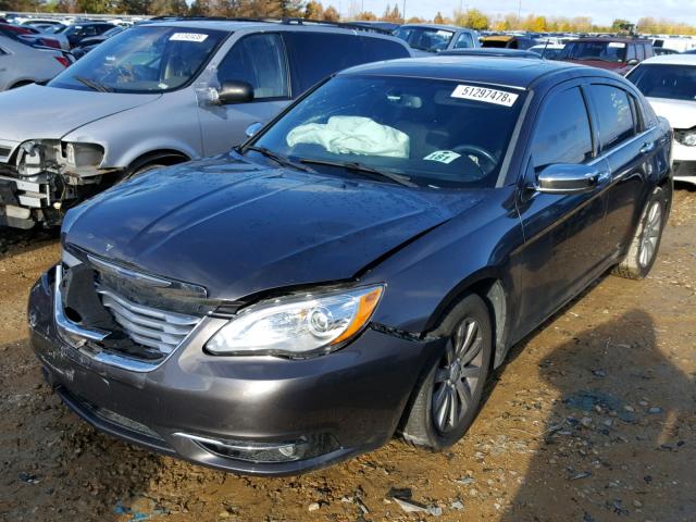 1C3CCBCG7EN185221 - 2014 CHRYSLER 200 LIMITE GRAY photo 2