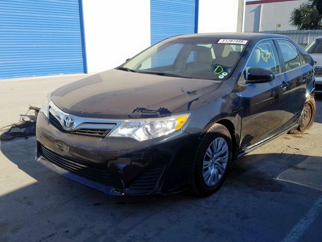 4T4BF1FK7DR300074 - 2013 TOYOTA CAMRY L BLUE photo 2