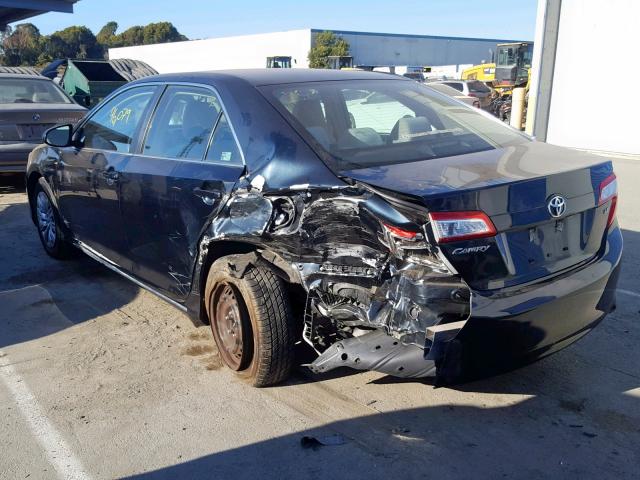 4T4BF1FK7DR300074 - 2013 TOYOTA CAMRY L BLUE photo 3