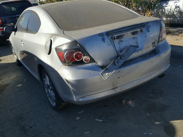 JTKDE167X80235605 - 2008 TOYOTA SCION TC 银色 照片 3