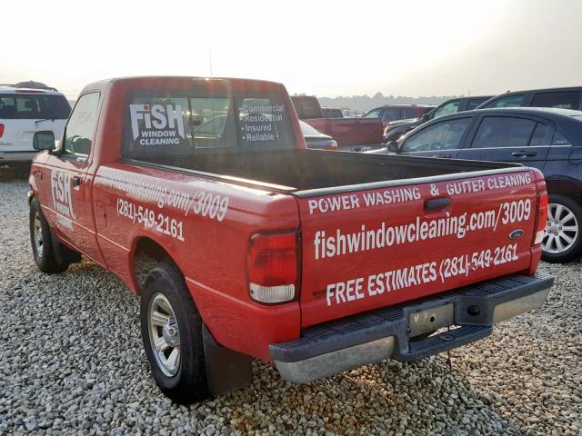 1FTYR10C1YPA80582 - 2000 FORD RANGER RED photo 3