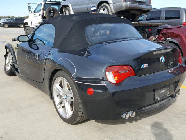 5UMBT93536LE89656 - 2006 BMW M ROADSTER BLACK photo 3