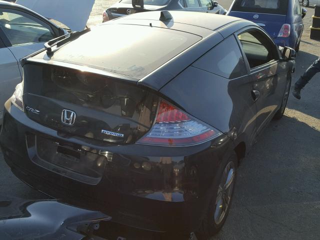 JHMZF1C4XDS001935 - 2013 HONDA CR-Z BLACK photo 4