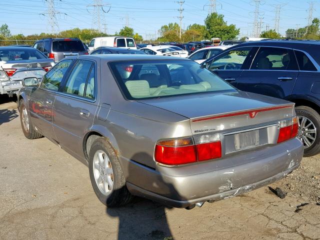 1G6KS54Y71U289181 - 2001 CADILLAC SEVILLE SL BURGUNDY photo 3