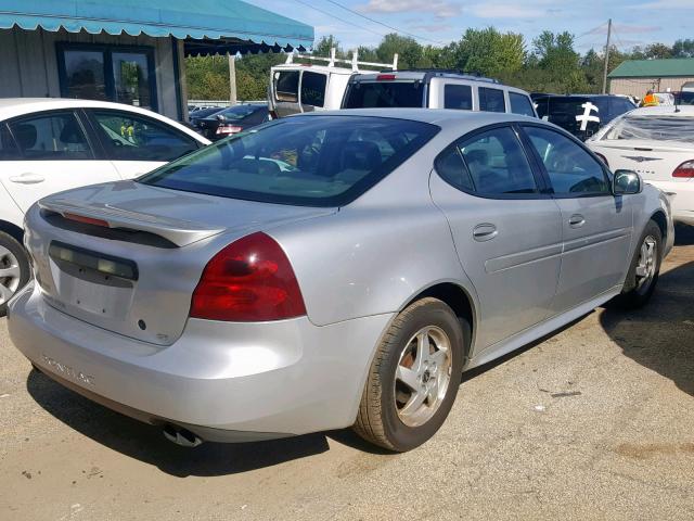 2G2WS522341112788 - 2004 PONTIAC GRAND PRIX SILVER photo 4