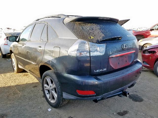 JTJGW31U882851699 - 2008 LEXUS RX 400H CHARCOAL photo 3