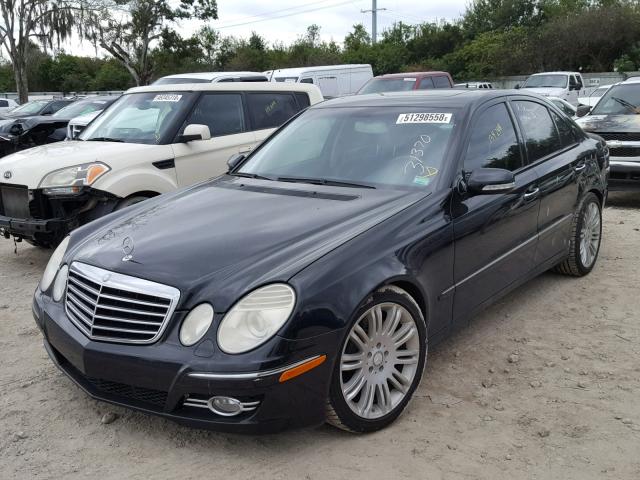 WDBUF56X78B356591 - 2008 MERCEDES-BENZ E 350 BLACK photo 2