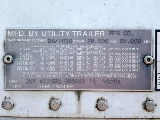 1UYVS2538BM098111 - 2011 OTHER TRAILER SILVER photo 10