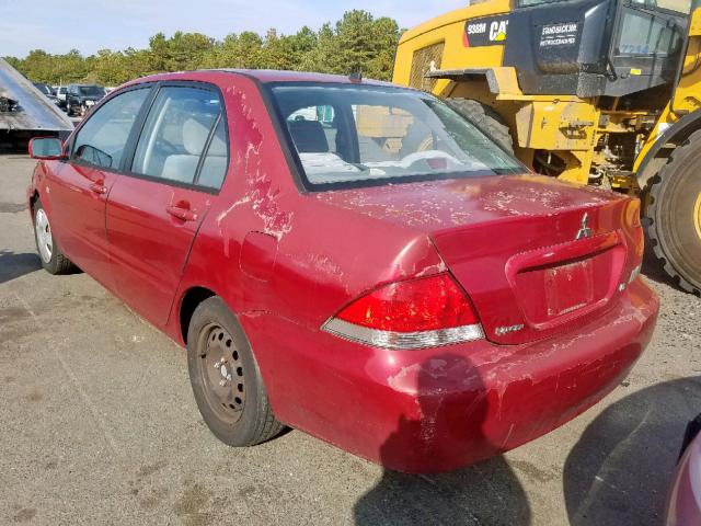 JA3AJ26E55U037916 - 2005 MITSUBISHI LANCER ES RED photo 3