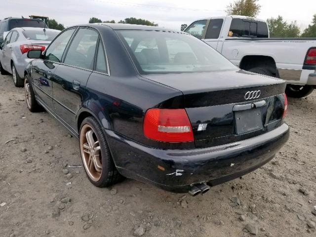 WAUDD68D9YA141703 - 2000 AUDI S4 2.7 QUA BLACK photo 3