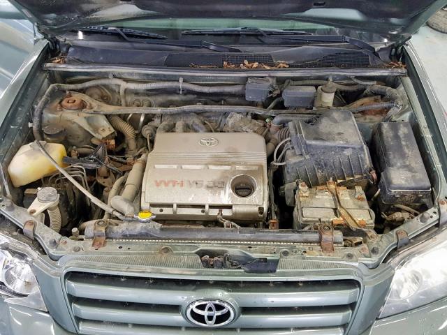 JTEEP21A060181271 - 2006 TOYOTA HIGHLANDER GREEN photo 7