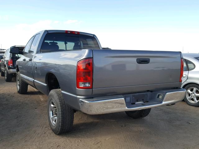 3D3KS28C65G760571 - 2005 DODGE RAM 2500 S GRAY photo 3