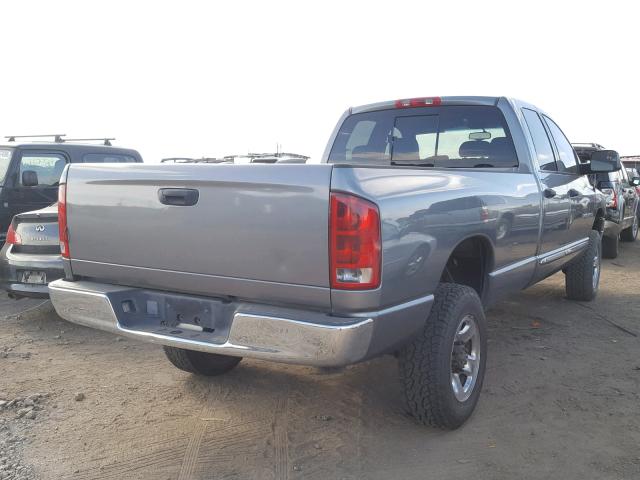 3D3KS28C65G760571 - 2005 DODGE RAM 2500 S GRAY photo 4