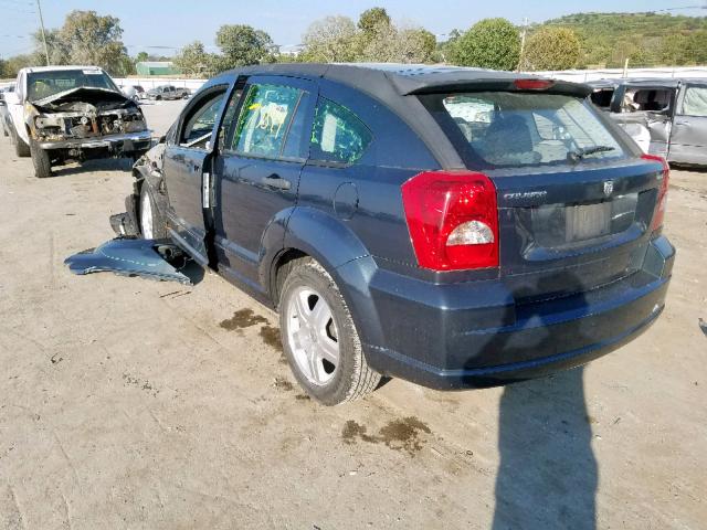 1B3HB48B17D367875 - 2007 DODGE CALIBER SX BLACK photo 3