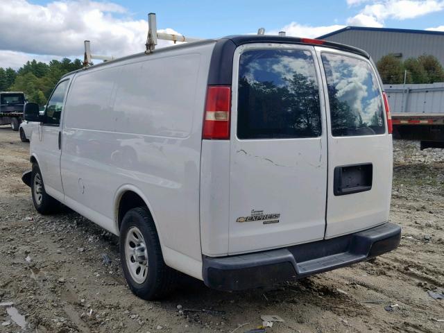 1GCSGAFX1E1179844 - 2014 CHEVROLET EXPRESS G1 WHITE photo 3