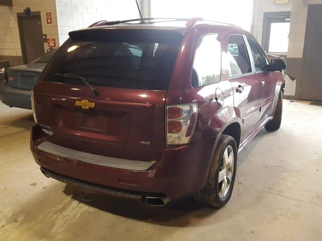 2CNDL737186011985 - 2008 CHEVROLET EQUINOX SP BURGUNDY photo 4