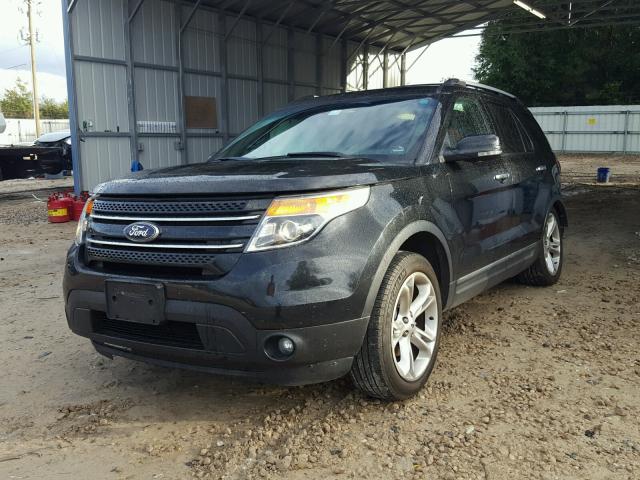 1FM5K7F83DGA36120 - 2013 FORD EXPLORER L BLACK photo 2