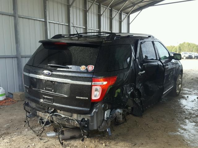 1FM5K7F83DGA36120 - 2013 FORD EXPLORER L BLACK photo 4