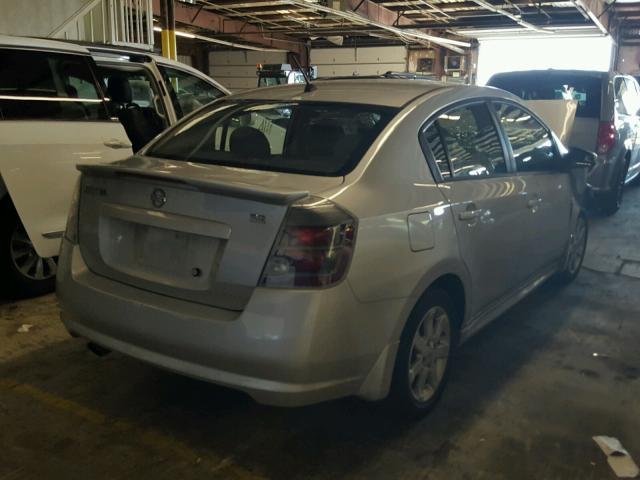 3N1AB6AP4AL724651 - 2010 NISSAN SENTRA 2.0 SILVER photo 4