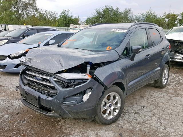 MAJ3S2GE4KC262261 - 2019 FORD ECOSPORT S GRAY photo 2