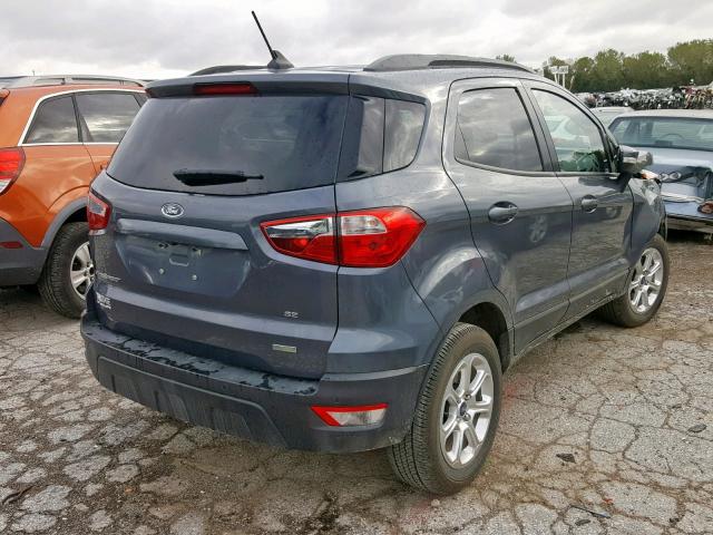 MAJ3S2GE4KC262261 - 2019 FORD ECOSPORT S GRAY photo 4