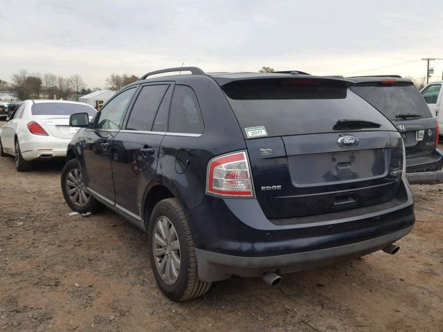 2FMDK39C38BA56272 - 2008 FORD EDGE LIMIT BLUE photo 3