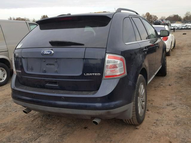 2FMDK39C38BA56272 - 2008 FORD EDGE LIMIT BLUE photo 4