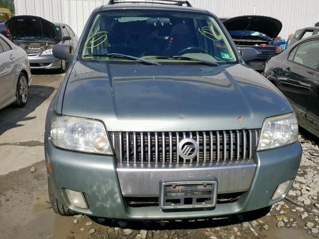 4M2CU91147KJ09986 - 2007 MERCURY MARINER LU GREEN photo 9