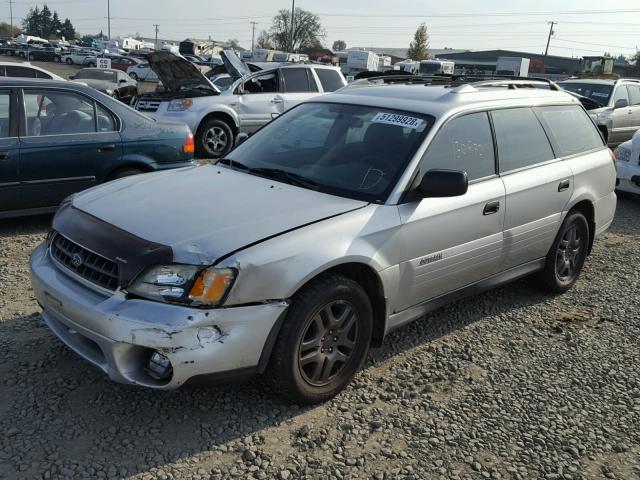 4S3BH675X47626268 - 2004 SUBARU LEGACY OUT SILVER photo 2