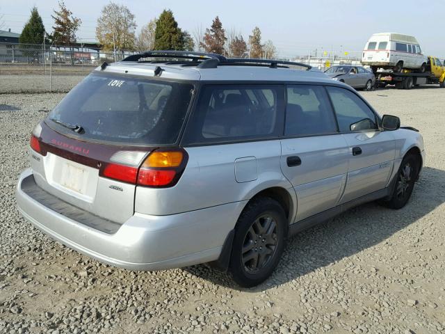 4S3BH675X47626268 - 2004 SUBARU LEGACY OUT SILVER photo 4